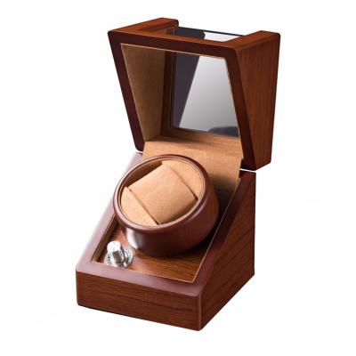 China Recycled Materials ODM Wooden Single Watch Winder Box For Mechanical Watch for sale