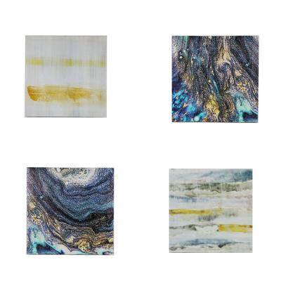 China Environmentally Friendly Art Home Decorative Brush Stroke Heavy Texture Wall Landscape Hand Painted Oil Painting for sale