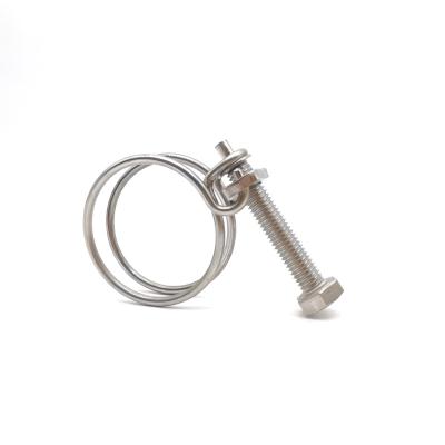 China Stainless Steel Industrial Large Size Fasteners Wire Spring Hose Clamp for sale