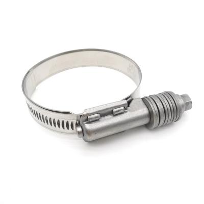 China Automotive Industry Factory Wholesale Heavy Duty Flange Stainless Steel Spring Wire Large Hose Clamp for sale