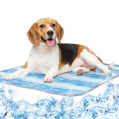 China High End Ice Silk Machine Washable Cooling Cat Dog Summer Foldable Cooling Mat For Dog Bed for sale