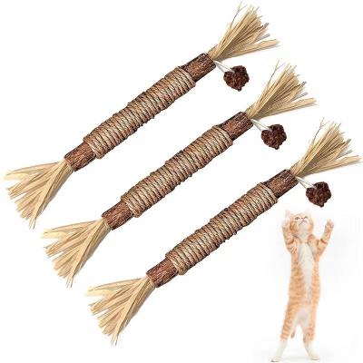 China Catnip Stocked Cat Chew Toys from Cat Toys Natural Silvervine Sticks for Indoor Interactive Cat Kitten Teeth for sale