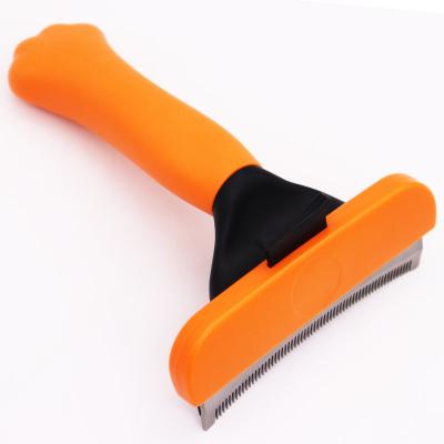 China Hot Selling Professional Stocked Deshedding Tool Pet Grooming Brush Hair Remover Combs for Dog and Cat for sale