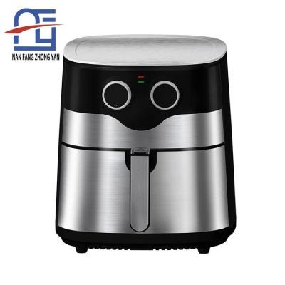 China Hotel 8l Electric Deep Fryer without Oil Dual Cooker Fryer Digital Household Air Fryer Stainless Steel Black Square 220V PTFE 1800W for sale