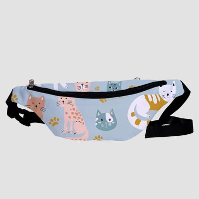 China Wholesale 2021 Waist Waterproof Custom Cat Sports Water Proof Pattern Bags For Women Pussy Pack Bag Cosmetic Bum For Ladies Men Tote Bag for sale