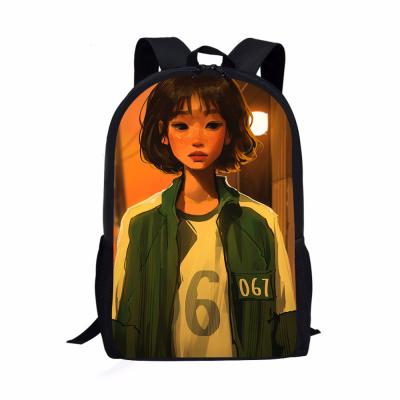 China Wholesale Waterproof Custom Basketball Game Squid Canvas Design Child School Bag Travel New for sale