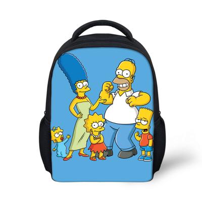 China Wholesale Simpson OEM Fashion Boy School Bags Waterproof Cute Custom Hiking Kids Backpack for sale