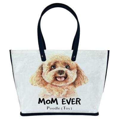 China 2021 Fashion Vintage Low MOQ Custom Design Custom Design Bags Cute On Demand Sublimation FSC RPET Paper Handbag Printing Pet Photo Pattern Packaging for sale