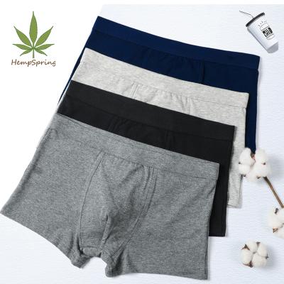 China HempSpring Briefs Hemp Boxer Briefs Breathable Hemp Shorts/Organic Cotton Boxer Briefs Underwear Men for sale