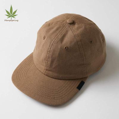 China COMMON Organic Sustainable Sport Hat Unisex Sustainable Hemp 6 Panel Hat HempSpring Snapback Hat for sale