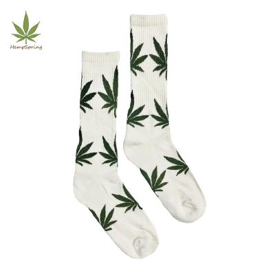 China HempSpring Breathable Hemp Socks Men's Organic Socks Bacteriostatic Jacquard Breathable Cotton Diary for sale