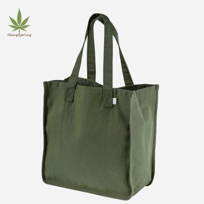 China Eco-Friendly HempSpring Hemp Tote Bag Organic Sustainable Packaging Hemp Grocery Bag Vegan Hemp Eco Friendly Tote Bag Marketplace for sale