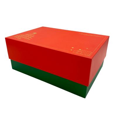 China Recycled Materials Custom Color Printed Christmas Fancy High Quality Gift Rigid Shoe Box With Logo for sale