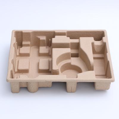 China Cheap Price Custom Recycled Biodegradable Recycled Wet Press Molded To Pulp Paper Pulp Packaging Tray for sale