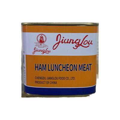 China Artificial Color Not Ready To Ship Sample Ham Pork Luncheon Meat Canned Food for sale