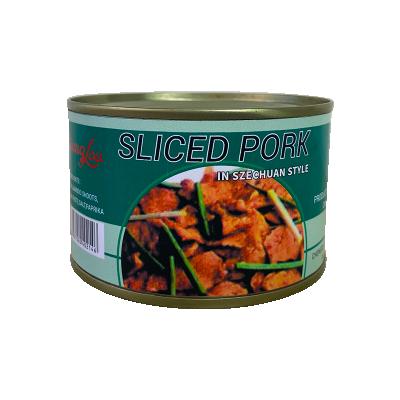 China Artificial Color RTS Not Sliced ​​Canned Pork Meat Food Factory Wholesale High Quality Supply Easy Open for sale