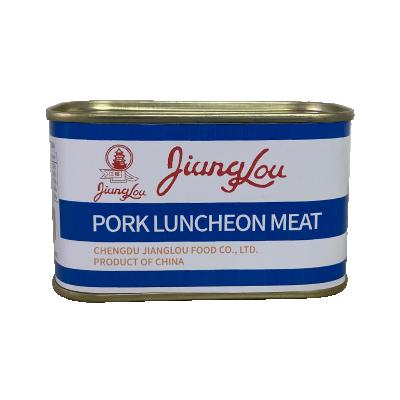 China No Artificial Colors RTS Sample Canned Pig Food Meat Lunch 200g for sale