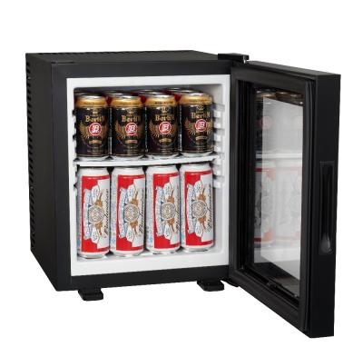 China Hotel 20L glass door minibar, 20L mini showcase, 20L mini fridge with glass door for sale