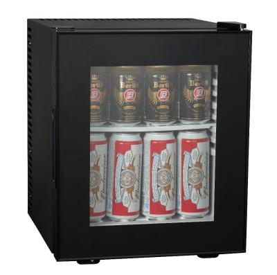 China 20L silent hotel showcase, 20L silent glass door minibar, 20L silent mini showcase, for sale