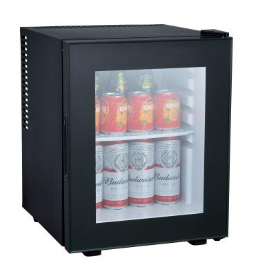 China 30L Hotel Glass Door Silent Minibar No Noise, No Vibration for sale