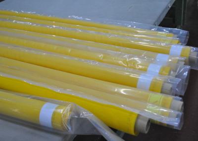 China Yellow 80 Thread Polyester Mesh Screen Fabric For Textile Printing , 250cm Width for sale