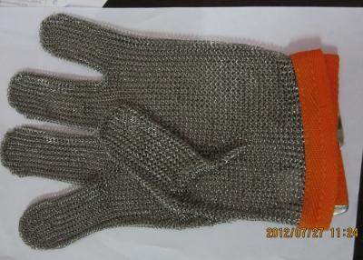 China Butcher Anti Cutting Stainless Steel Gloves With Metal Plates , High Strength for sale