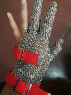 China Anti-Stange Messer-Edelstahl-Handschuhe mit fünf Fingern für Schlachthaus zu verkaufen