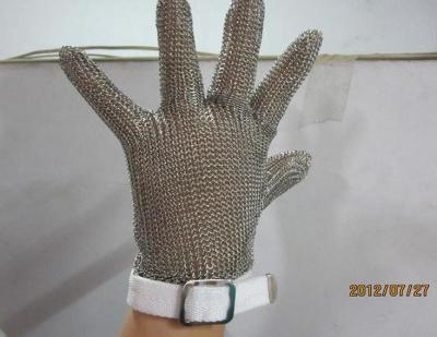 China S-Größe schnitt weißer Chainmail-Ausschnitt-Handschuh, Metallmaschen-Schutzhandschuhe beständiges zu verkaufen