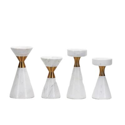 China Living room unique luxury unique natural marble pattern candlestick decoration candlestick decoration room study desk soft dining table for sale