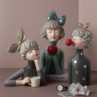 China The central institute of statistics Nordic minimalist creative crafts bubble girl accessories decoration ornaments for sale