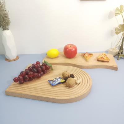 China Sustainable inc food serving tray. Nordic Wooden Irregular Arch Decoration Panel Slab Swirl Swirl Home Decoration for sale