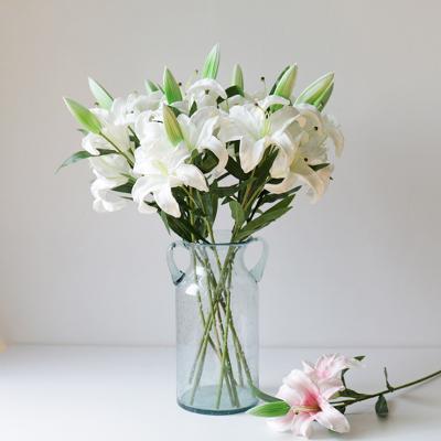 China Home Hotel Hotel Home Flowers Home Decoration Artificial Lily Flower For Wedding Decor for sale