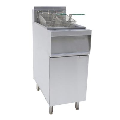 China Hotels 18L Open Pot Rebenet Commercial Stainless Steel Gas Potato Chips Deep Fat Fryer for Hotel Restaurant Use for sale