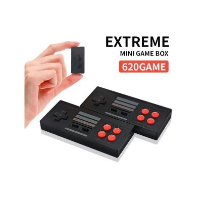 China Mini Video Game Console Retro Built-in 620 Classic Handheld Games Console Wireless AV Output Controller for NES 620 Dual Players for sale