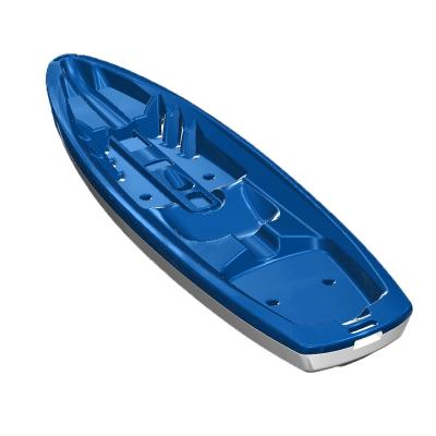 China Different Color For Deck And Bottom Wholesale OEM/ODM Blowing Polyethylene Single Seat Canoe Kayak Non Inflatable Lightweight Cheap Fishing One Person for sale