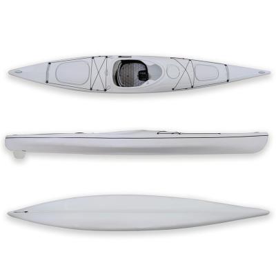 China Factory price lightweight and unique ABS cheap china rudder system thermoformed packing plastic sit sea canoe kayak boat for one person for sale