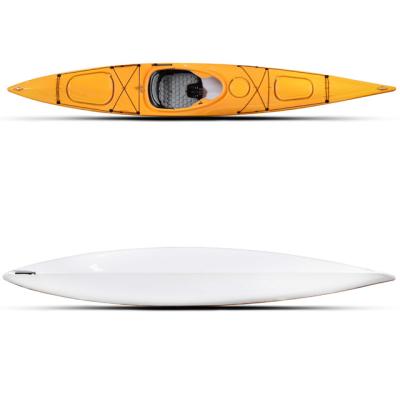 China Top Selling Wholesale Acrylic and ABS Thermoforming Touring Kayak Sit Inside Canoe / Single Person Kayak for sale