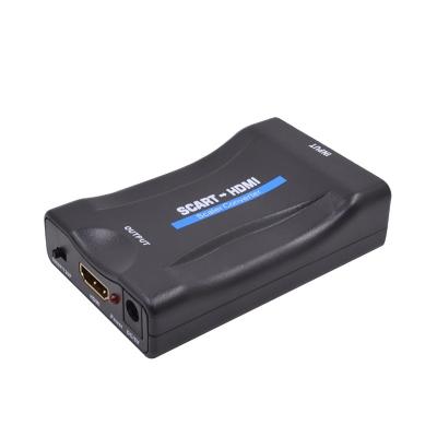 China AOEYOO 1080P SCART to HDMI Scart Converter to HDMI 1080p 60Hz SCART Adapter Analog to Digital Converter Box Plug and Play Video AY62 for sale