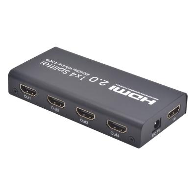 China AOEYOO factory hdmi 4k 60hz 4 way hdmi splitter 1x4 splitter hdmi splitter 4k 60hz 4 way EDID Full HDR splitter for sale