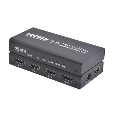 China EDID 4K/60Hz 4K HDMI Splitter 2.0 1x4 4k HDMI Splitter 4K 3D HDMI Video Splitter 1x4 HDR for sale