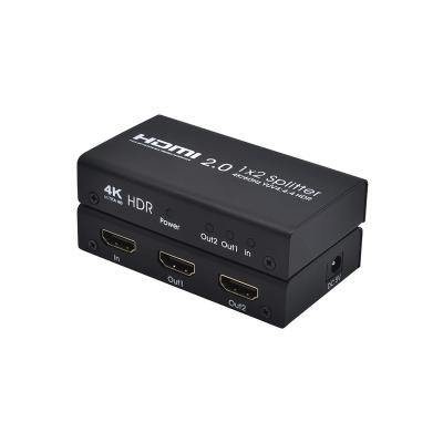 China Auto EDID & differernt resolution output AOEYOO HDMI splitter 4k/60hz 1x2 Ver2.0 supports HDMI changer HDCP 2.2 splitter 1 in 2 4K/60Hz 3D for sale