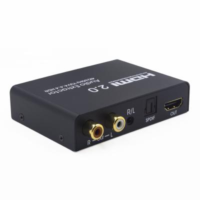 China 4K/60Hz 3.5mm RCA AUX audio converter. SPDIF AYSA-11V20 hdmi arc puller AOEYOO hdmi audio audio arc puller for sale