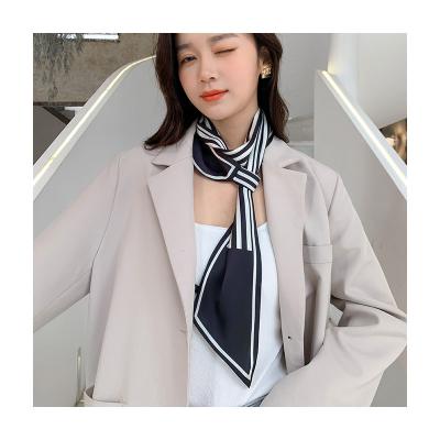 China Four Striped Styles Ladies Print Soft Smooth Feeling Fashionable Scarf For Spring And Summer for sale