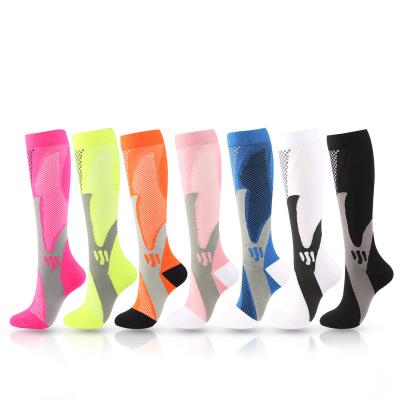 China Breathable CY Wholesale Breathable Athletic Sports Knee High Compression Football Socks for sale