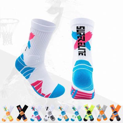 China Breathable New Design Fashion Cool CY Thickening Absorb Crew Basketball Sports Sweat Socks for sale