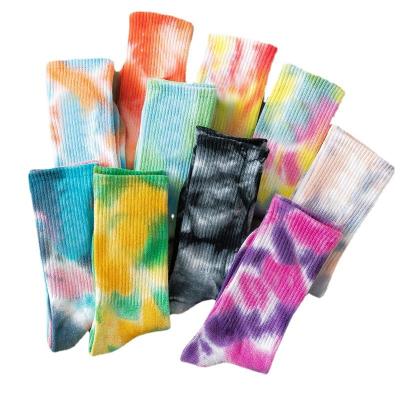 China New Design Fashion Street Wear Personality Hip Hop QUICK DRY Skateboarding Knotted Dyed Socks CY for sale