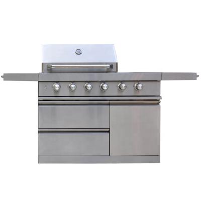 China Easily Assembled Kitchen BBQ Island Gas BBQ Outdoor Kitchen Island All Stainless Steel Outdoor Kitchen Island for sale