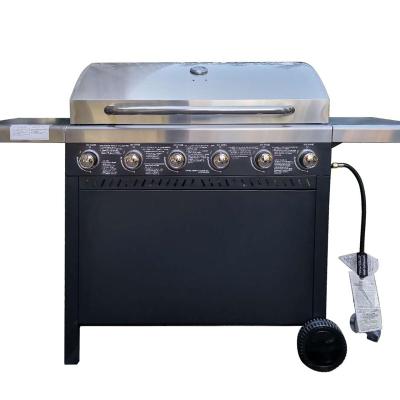 China Height Adjustable Six Burners Portable Barbecue Grill High Temperature For Outdoor BBQ for sale