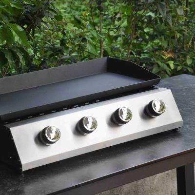 China Hotel Stainless Steel With Burners Plancha , Outdoor Barbecue Powder Coating Three iorn Grill for sale