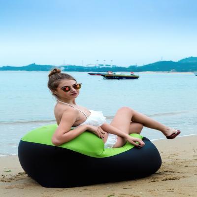 China Outdoor Inflatable Inflatable Sleeping Bag Couch Air Sofa Chair With U-Shape Neck Pillow And Handy Storage Bag For Camping&Hiking Swimming Pool And Use As Ma for sale